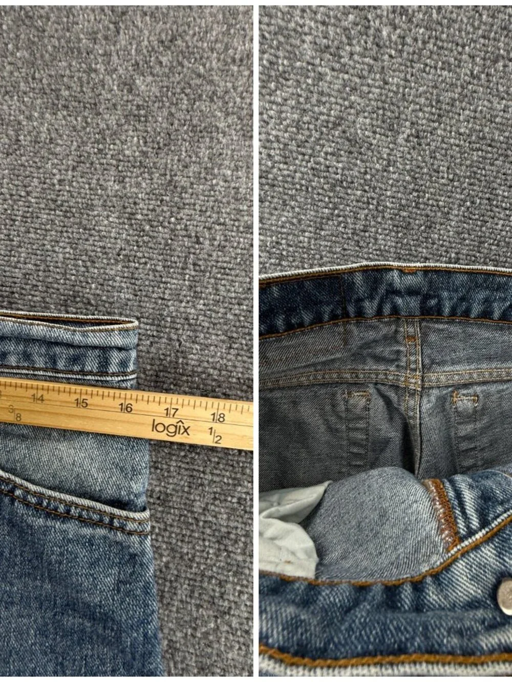 VTG Levi’s 550-4891 Denim Jeans USA Made 1992 Acid Wash Denim Adult ACTL 32X29